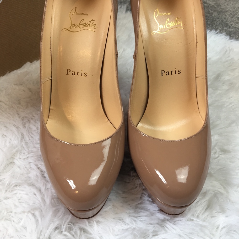 Christian Louboutin Bianca 140 Nude Patent 37 - Picture 3 of 8
